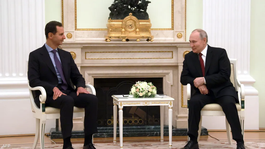 بوتين يجتمع مع بشار الأسد