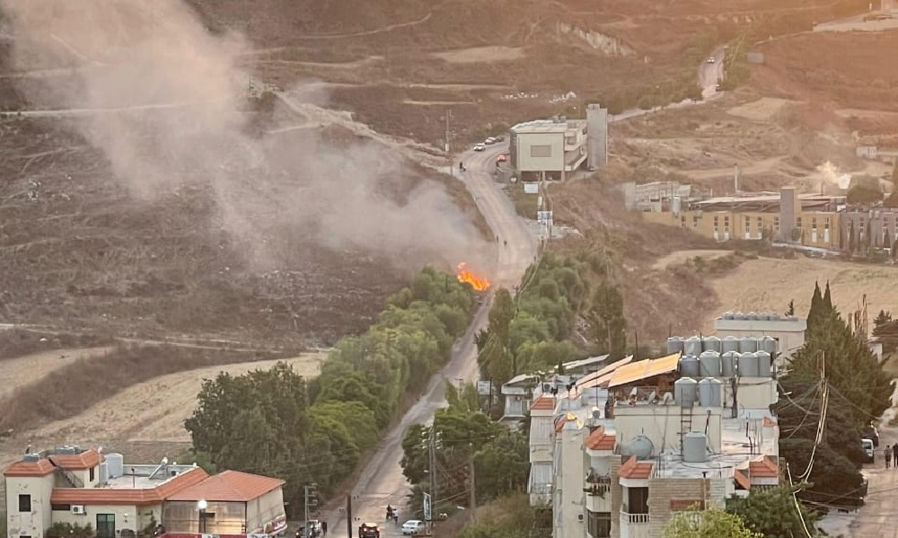 دفعة صاروخية من جنوب لبنان باتجاه اسرائيل