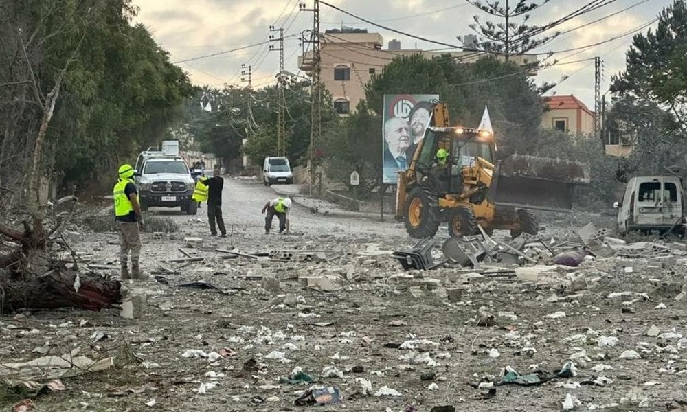 بالفيديو: غارة على حاروف… ودمار هائل