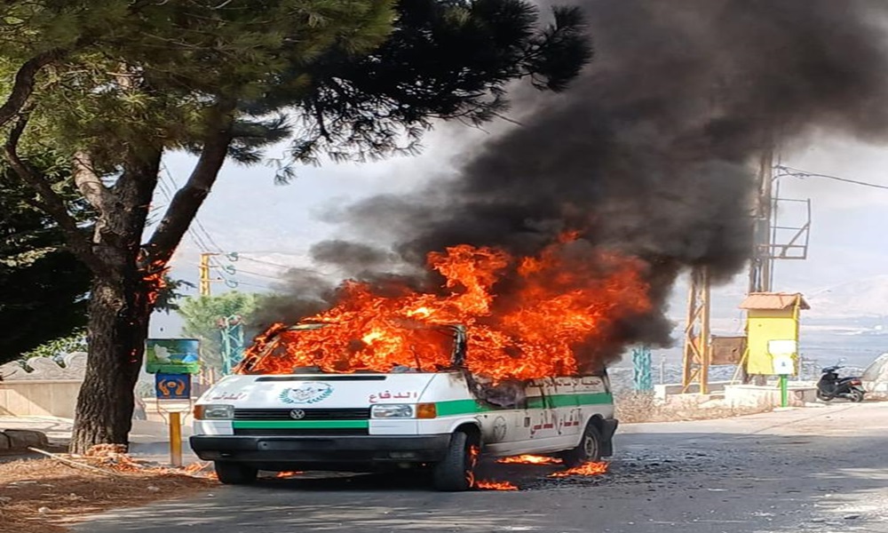 بالفيديو: ضحايا في غارة على مركز للهيئة الصحية