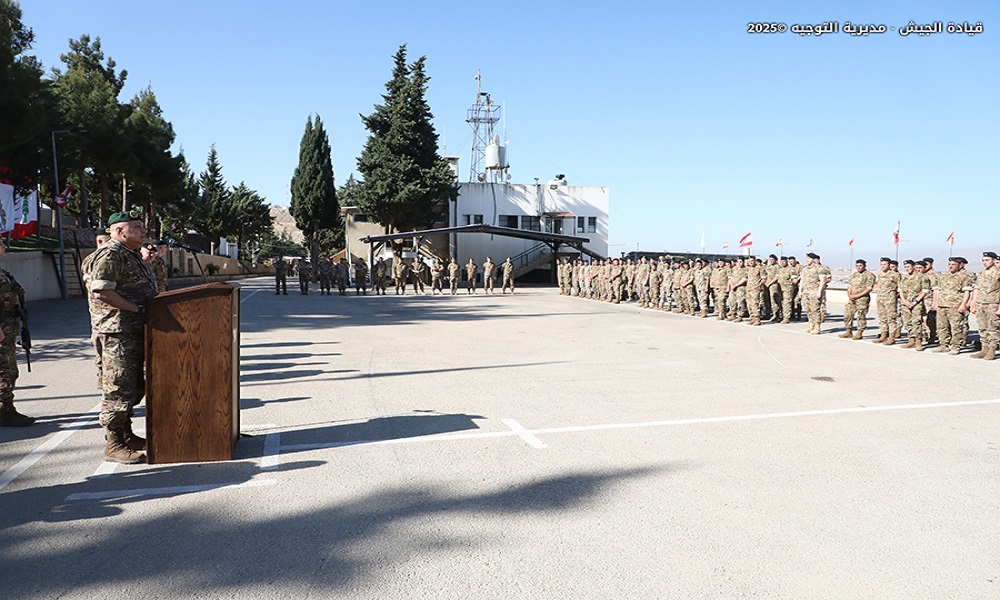 بالصور: رئيس الأركان يتفقد لواء المشاة السادس في بعلبك