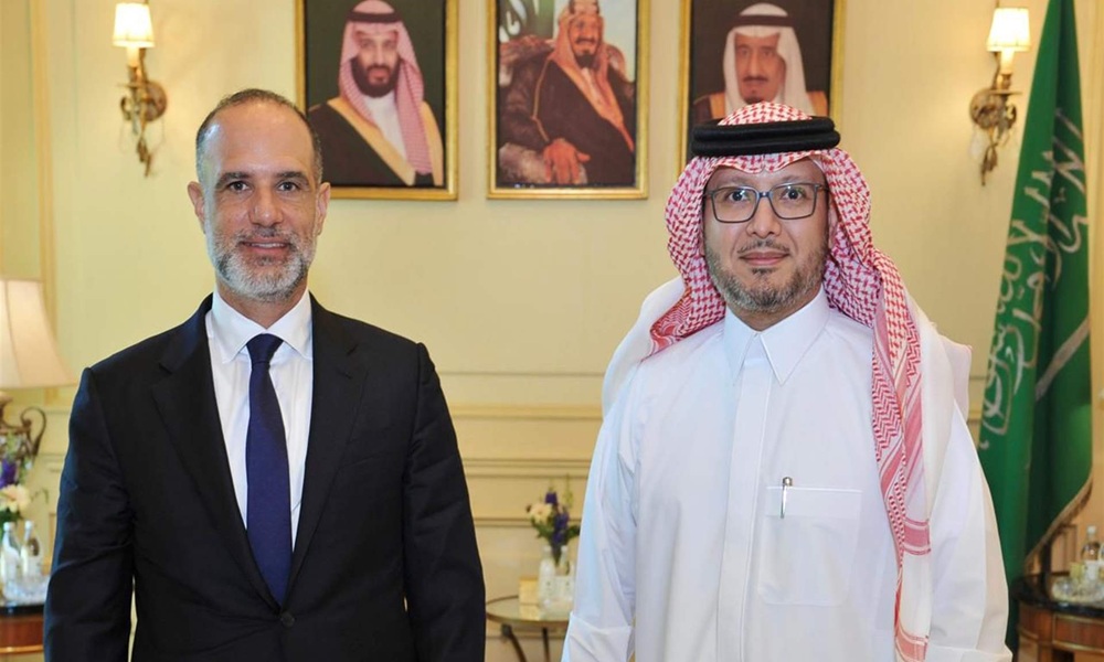 السفير السعودي استقبل وزير الأشغال