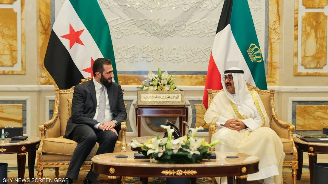 العلاقات الثنائية بين أمير الكويت والرئيس السوري
