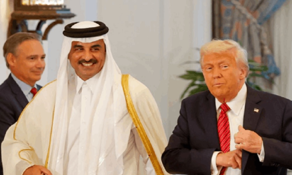 ترامب لأمير قطر: للجوء إلى الحلول الدبلوماسية