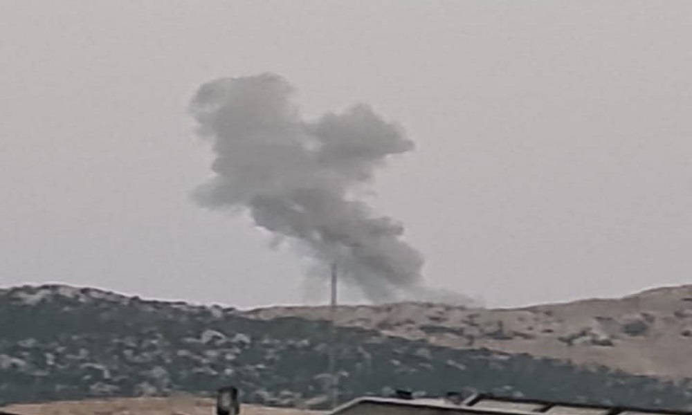 غارة اسرائيلية تستهدف منطقة تومات – نيحا (فيديو)