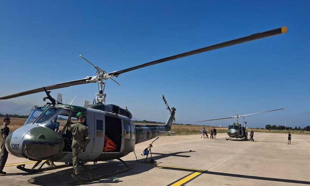 طوافتان للجيش تشاركان في إخماد حرائق اللاذقية