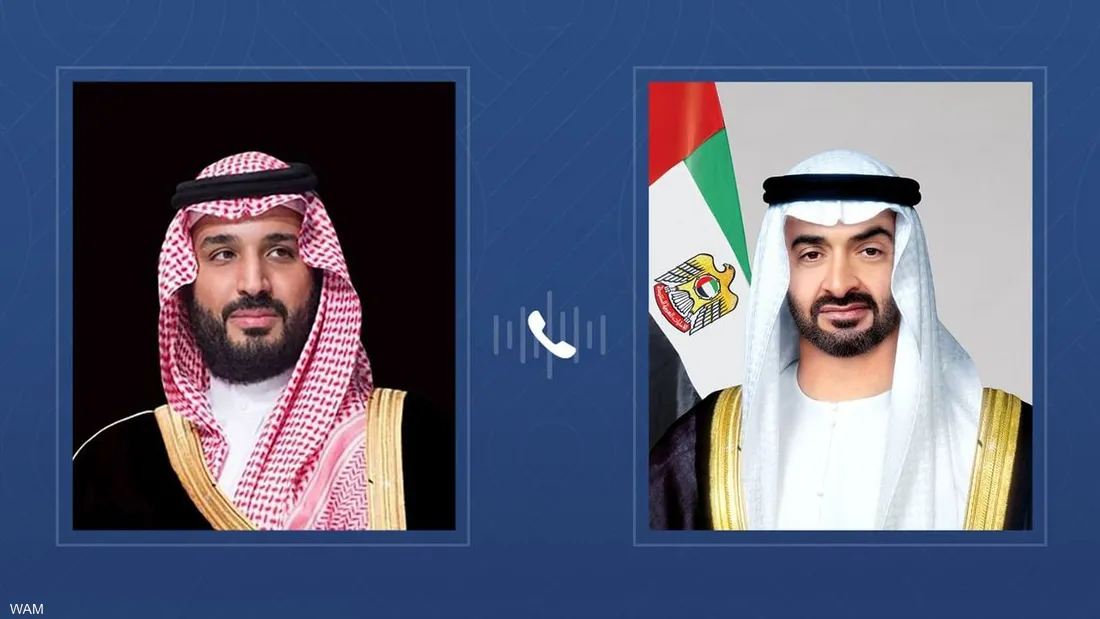 رئيس دولة الإمارات وولي عهد السعودية يبحثان العلاقات الأخوية