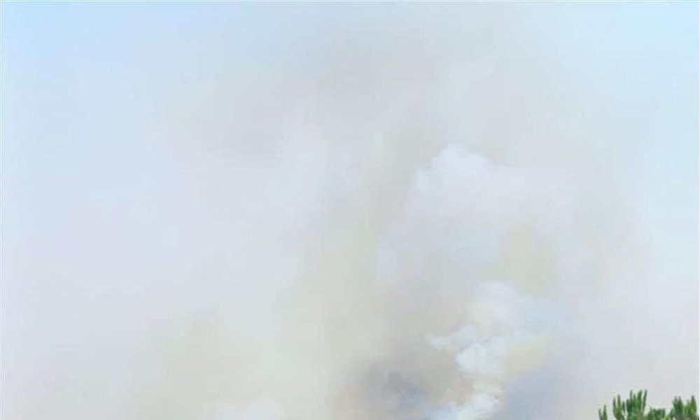 حريق بين زوطر ووقعقعية الجسر جنوبًا