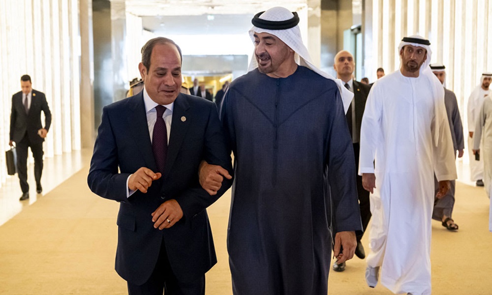 بن زايد يصل مصر