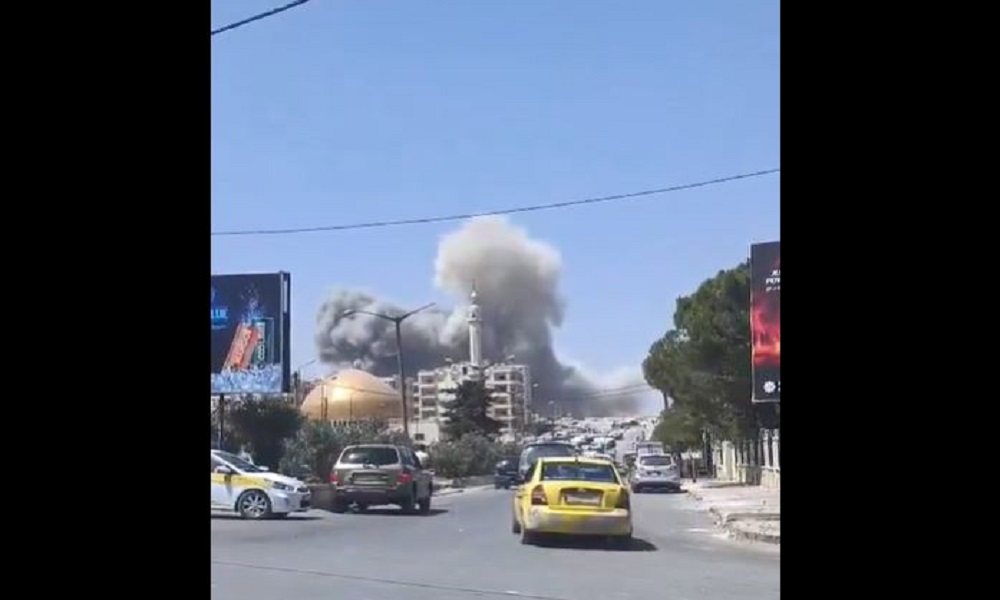 بالفيديو: انفجار في إدلب