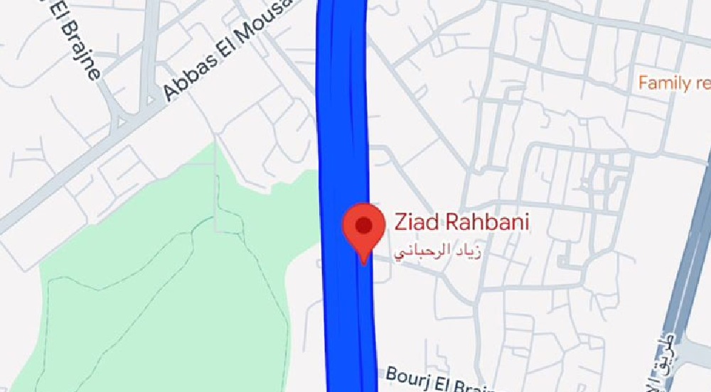 تغيير على “غوغل”: أوتوستراد زياد الرحباني بدلاً من حافظ الأسد