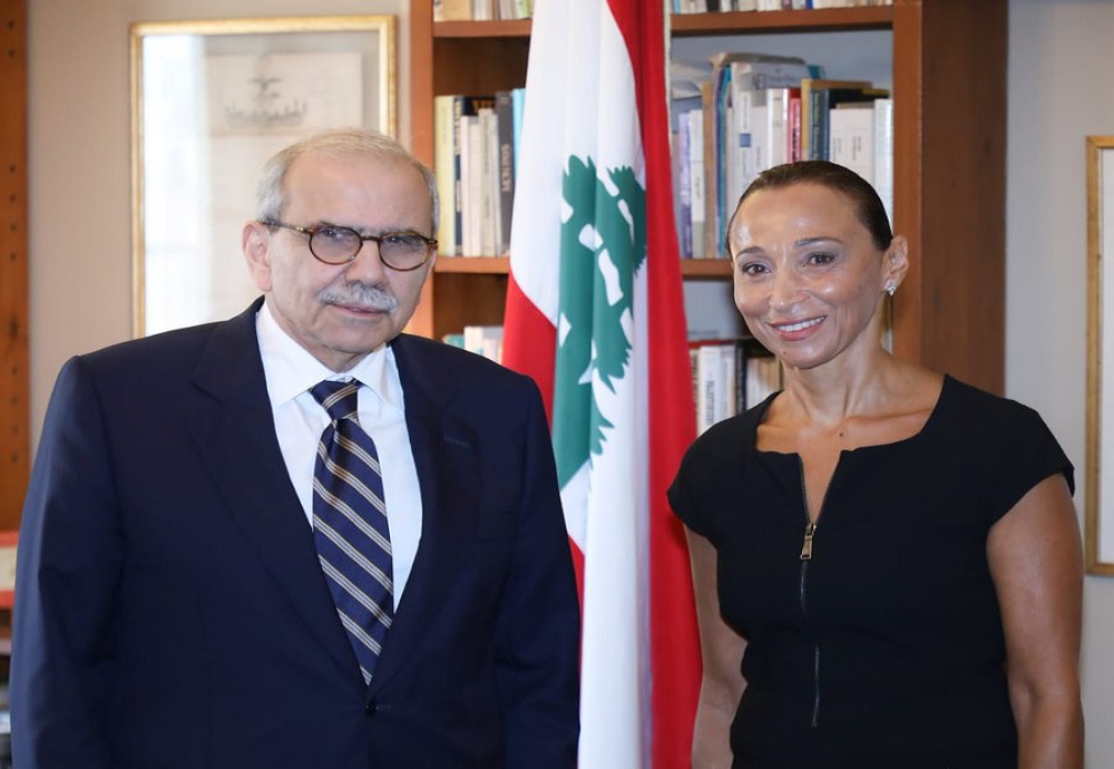 سلام التقى المندوبة الدائمة للبنان لدى اليونسكو
