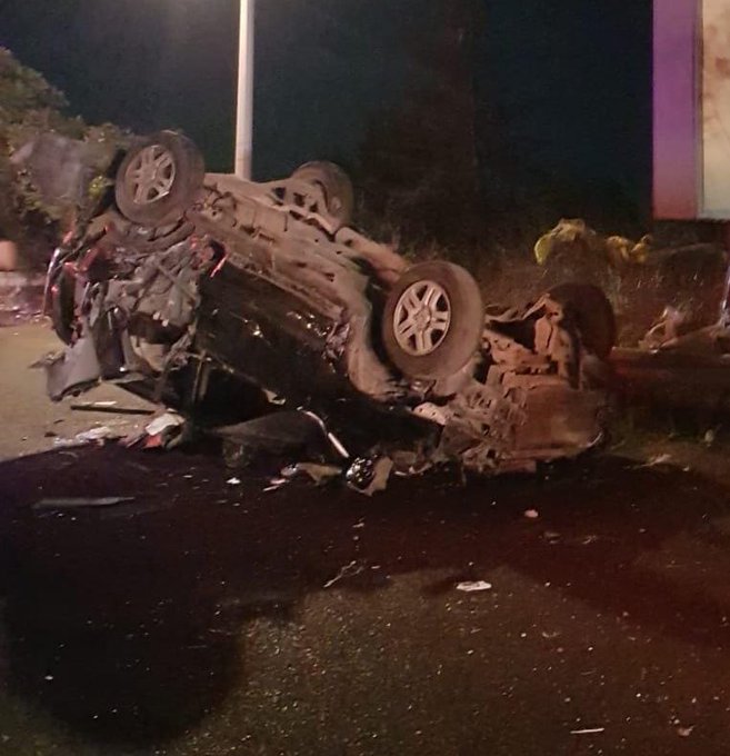 بالصورة: حادث سير مروع عند جسر الزهراني