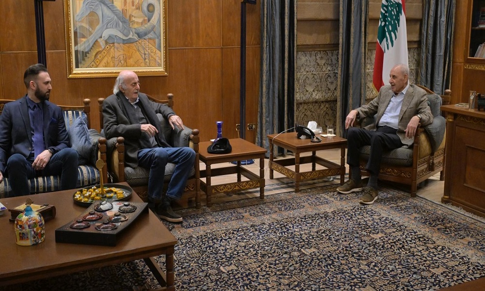 وليد وتيمور جنبلاط في عين التينة