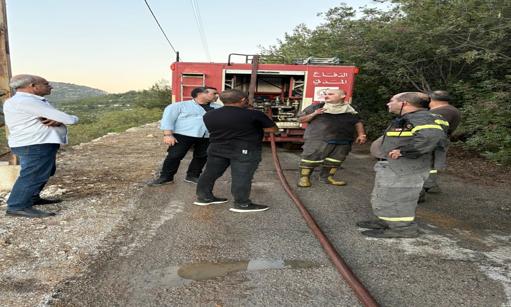 السعد تابع حرائق رشميا مع الجيش والدفاع المدني