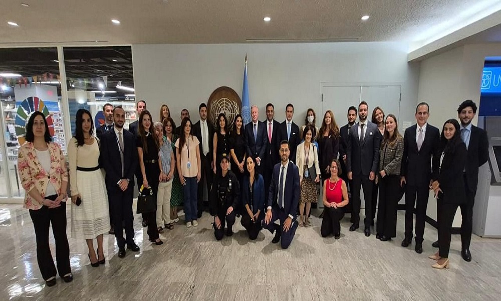 لقاء يجمع رجي والموظفين اللبنانيين العاملين بالأمم المتحدة