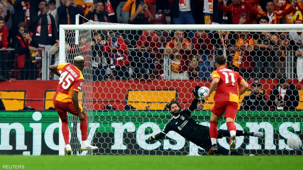 ليفربول يسقط في إسطنبول بهدف أوسيمين