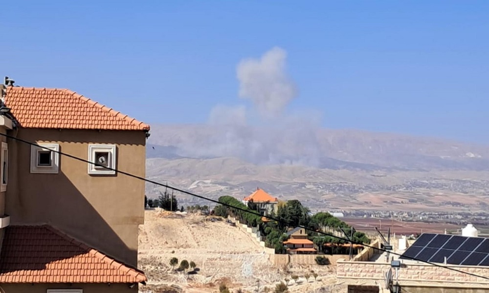 بالصّور: غارات إسرائيلية على السلسلة الشرقية