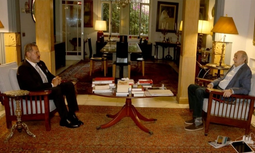 جنبلاط التقى نجل الرئيس الفلسطيني