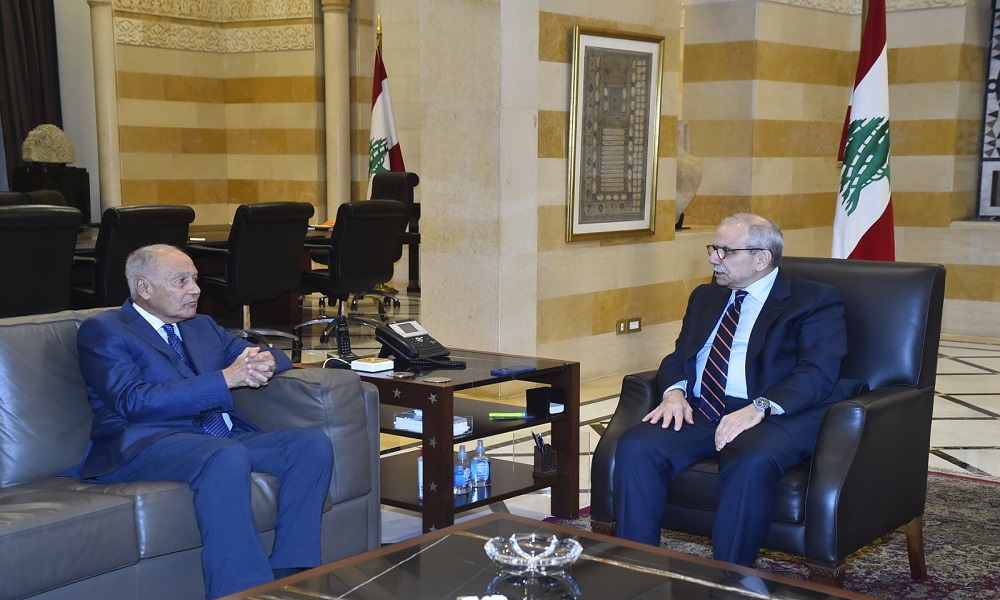 الأوضاع في لبنان والمنطقة بين سلام وأبو الغيط