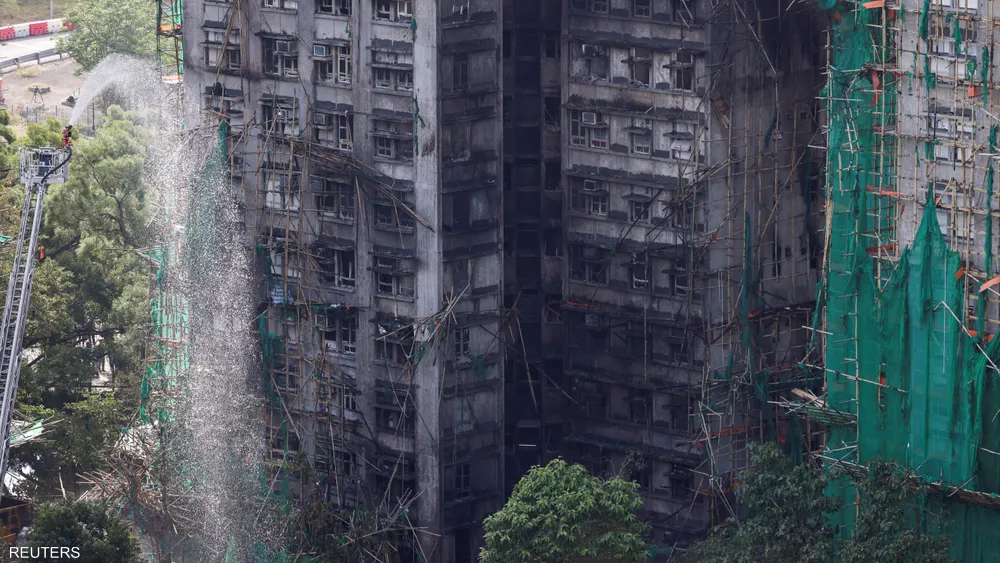 حريق هونغ كونغ.. ارتفاع عدد القتلى وانتهاء جهود الإنقاذ