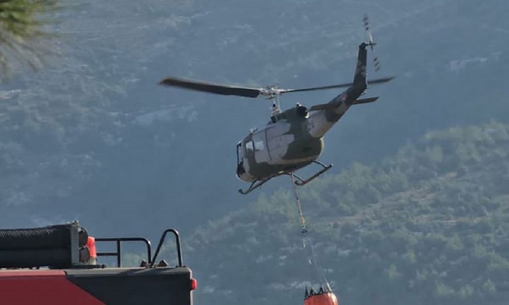 الجيش يعلن إخماد حرائق في عدد من البلدات