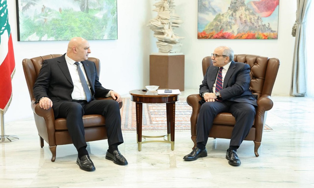 عون التقى سلام قبيل انعقاد الجلسة