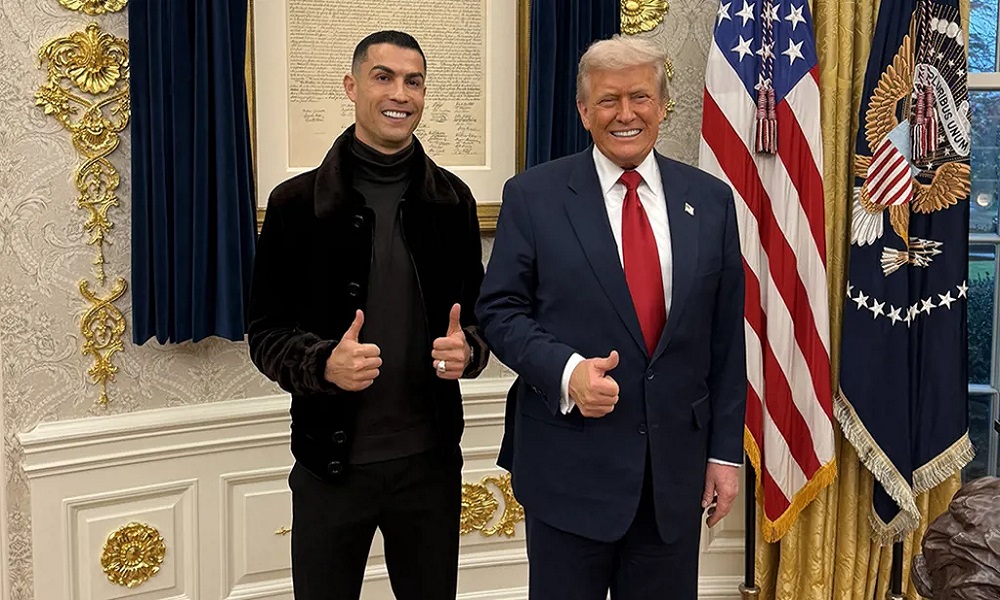 بعد العشاء.. رسالة شكر من رونالدو إلى ترامب