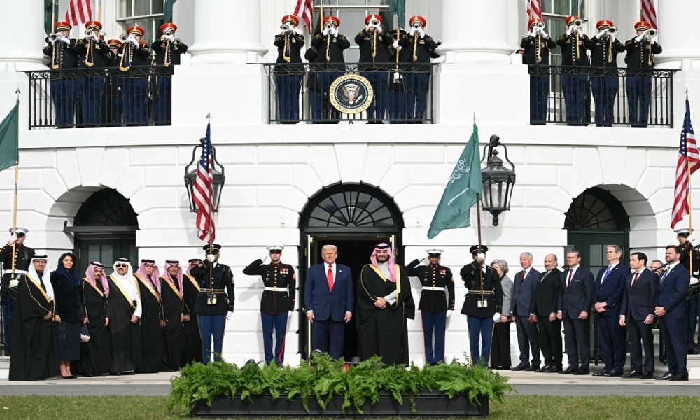 الأمير محمد بن سلمان في البيت الأبيض (صورة)