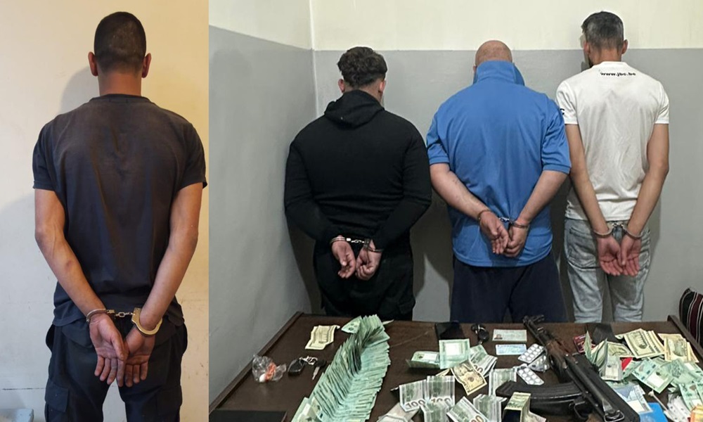 توقيف 4 أشخاص بعمليّتين أمنيّتَين