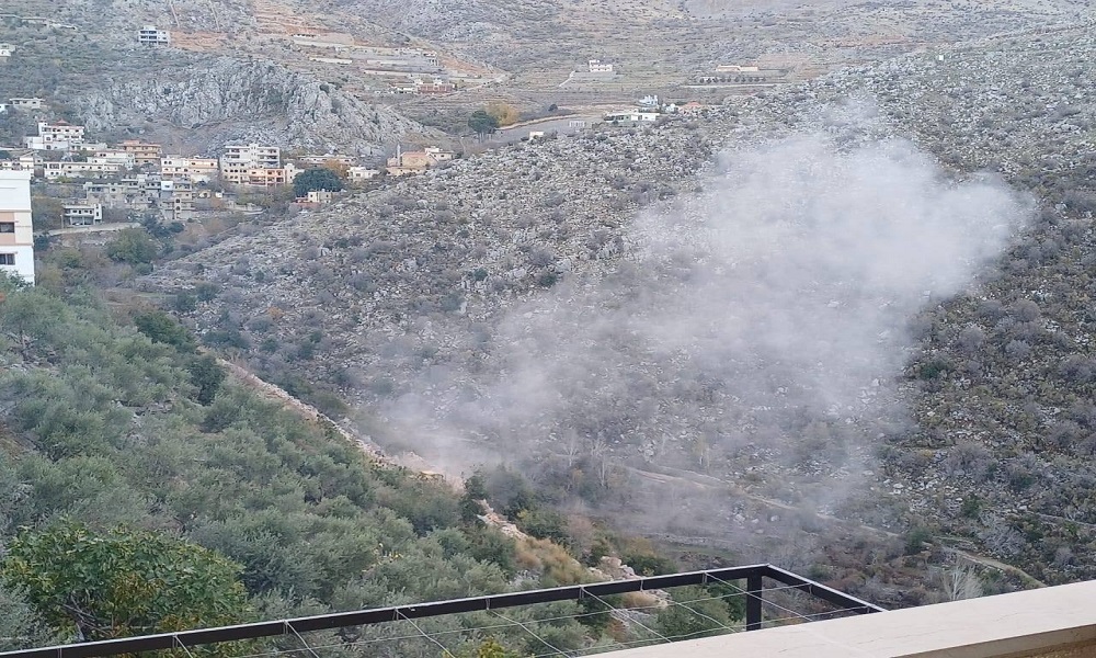 استهداف جرافة في بلدة شبعا