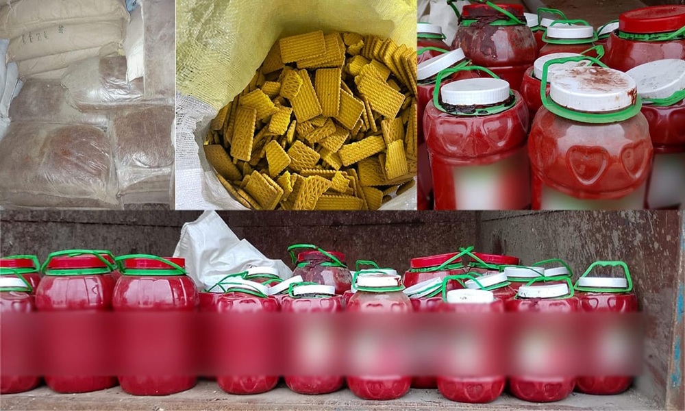 بالصورة- مواد غذائيّة فاسدة ومنتهية الصلاحيّة