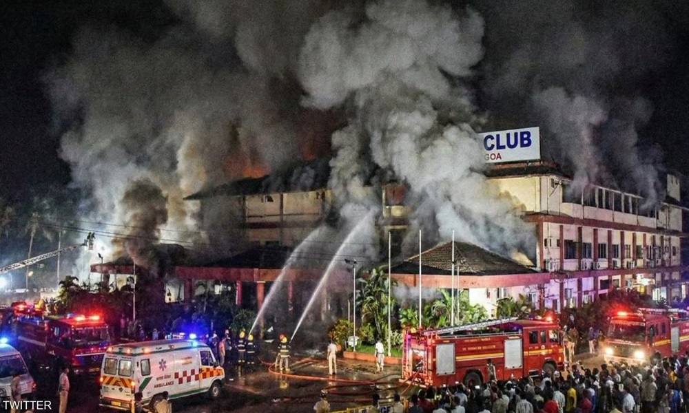 قتلى إثر حريق بملهى ليلي في الهند!