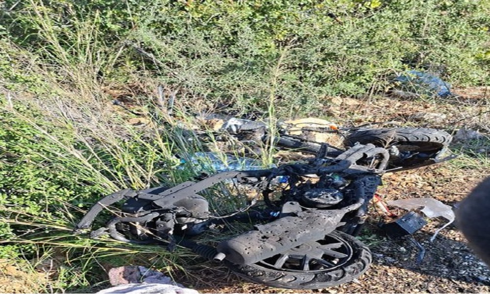 استهداف دراجة نارية في بلدة ياطر