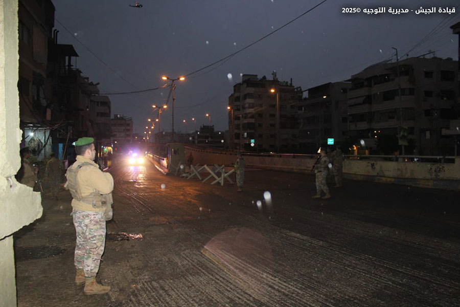 بالصور: تدابير أمنية استثنائية للجيش تزامنا مع زيارة البابا