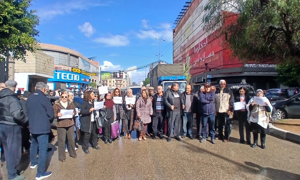 قطع الطريق أمام سرايا طرابلس