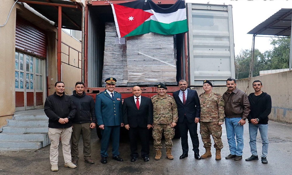 الجيش اللبناني يتسلّم هبة غذائية من الأردن