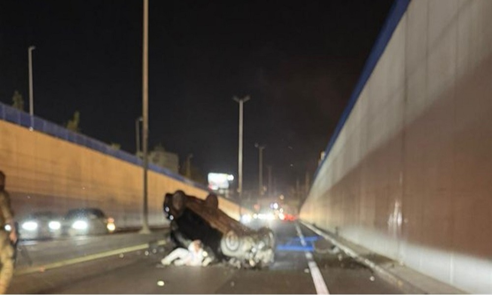 بالفيديو: حادث سير مروّع على أوتوستراد سليم سلام