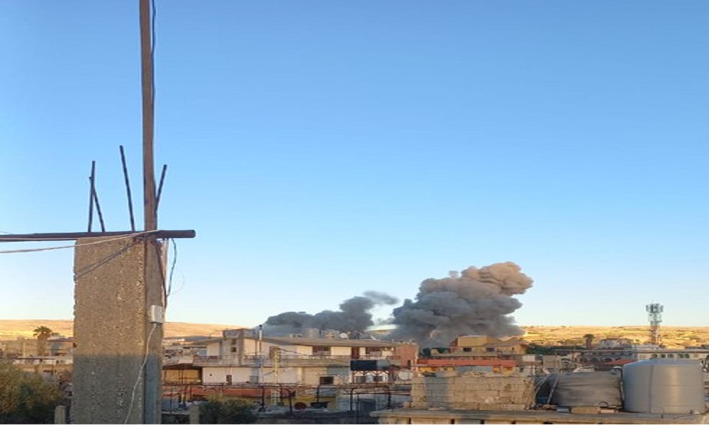 غارات تستهدف المبنيين المهددين في سحمر (فيديو)