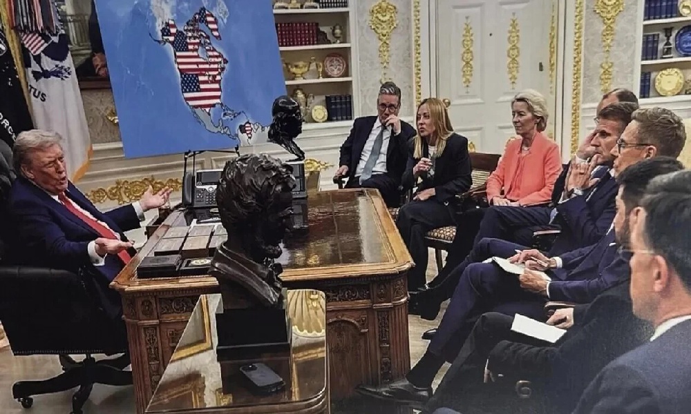 ترامب ينشر خرائط تضمّ دولًا بلون العلم الأميركي (صور)