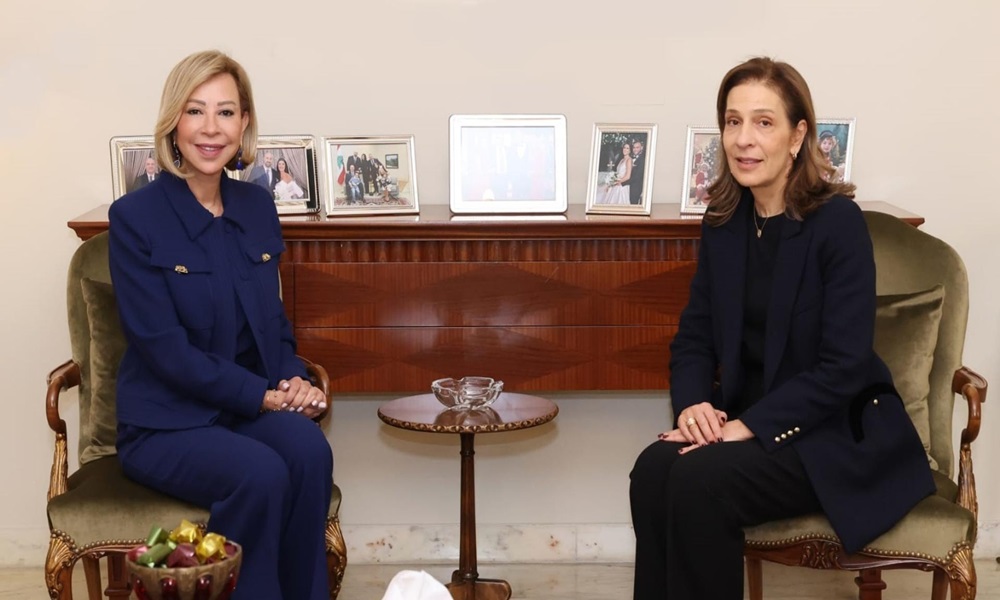 السيّدة الأولى استقبلت رئيسة مؤسسة CMA CGM… وهذا ما قالته