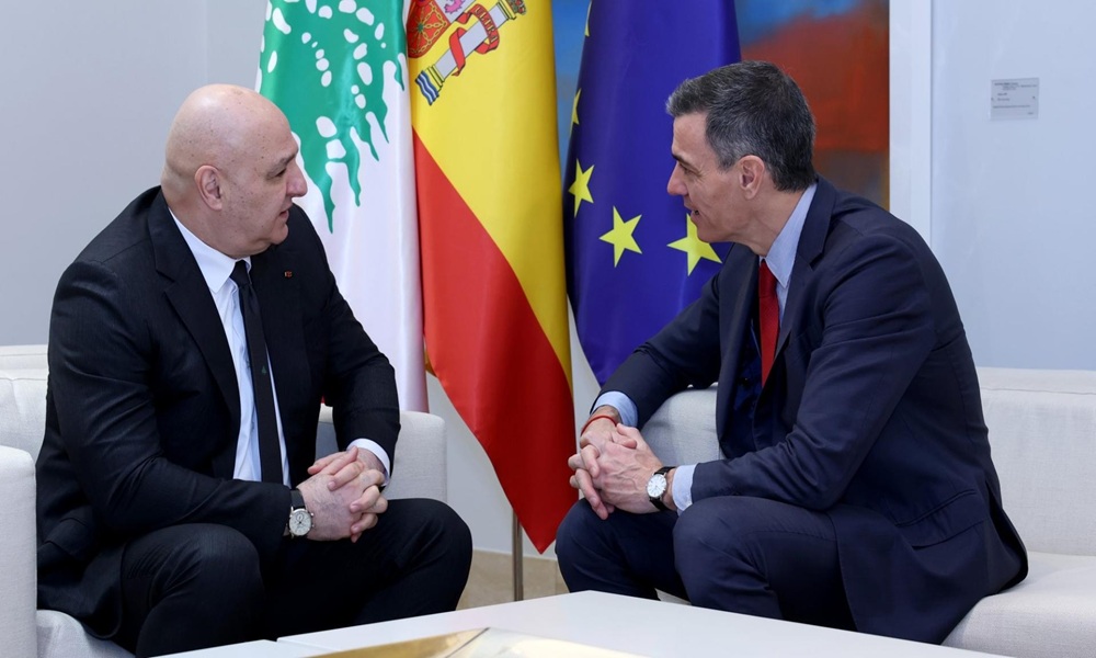 عون: نأمل أن تضغط إسبانيا على إسرائيل لوقف اعتداءاتها