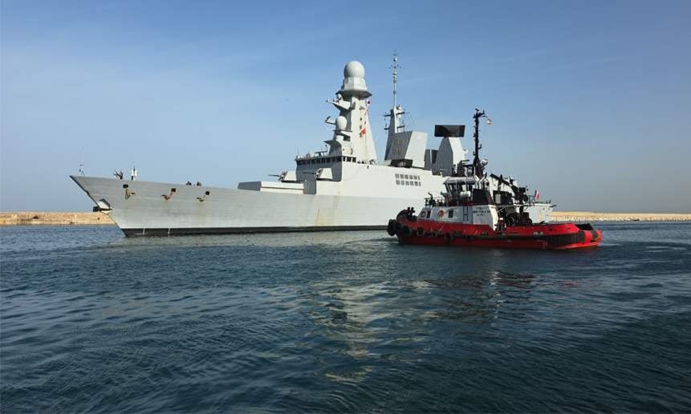 الجيش ينفذ نشاطات مشتركة مع الفرقاطة الفرنسية FORBIN