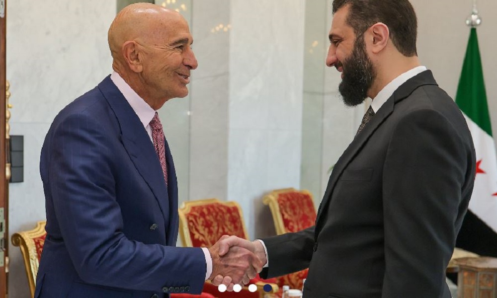 براك: سوريا تبهرنا بقيادة الرئيس أحمد الشرع