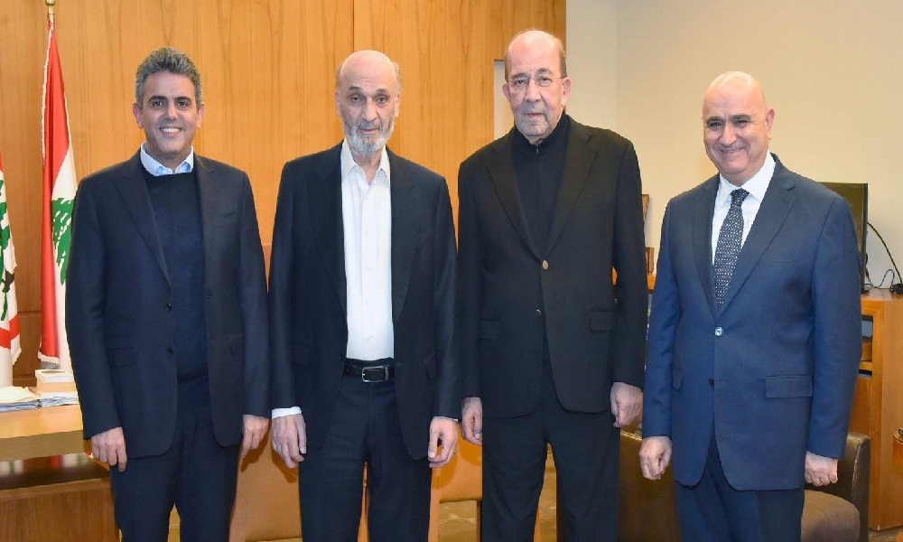 جعجع بحث مع البون في التطورات الانتخابية