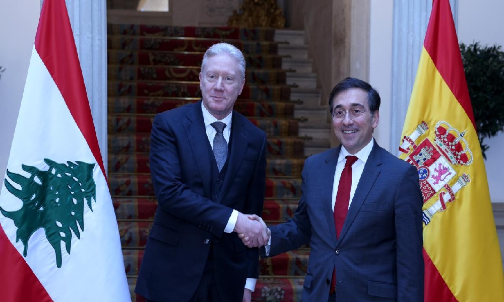 رجّي: ملتزمون بحصر السلاح وندعو إسبانيا لدعم مؤتمر الجيش