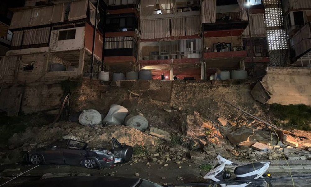 بالفيديو: إخلاء مبنى سكني مهدّد بالانهيار في الشويفات