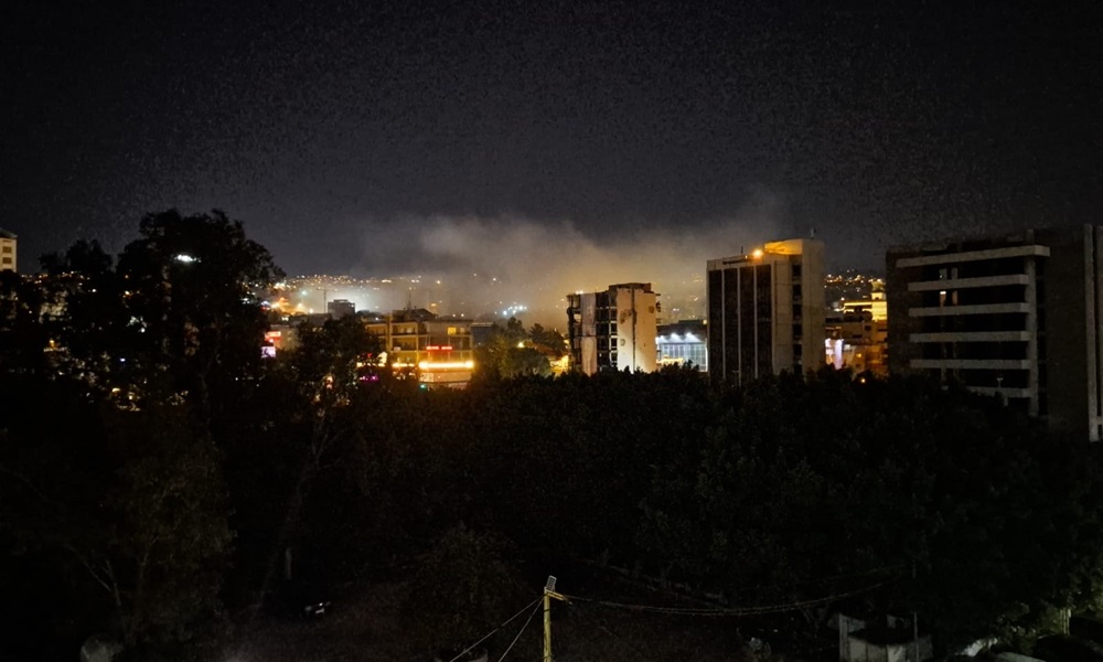 بالفيديو: غارة على طريق الحازمية