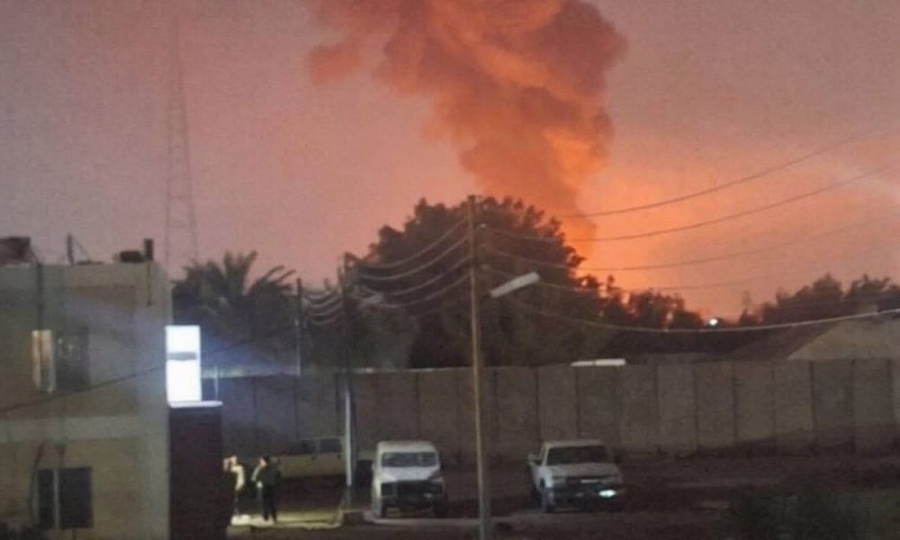 استهداف قاعدة الدعم اللوجستي في مطار بغداد