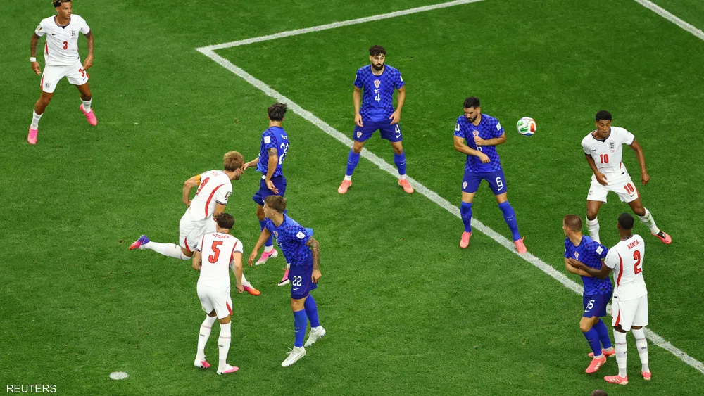 إنجلترا تستهل مشوارها في المونديال برباعية في شباك كرواتيا